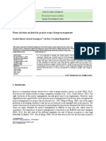 Fuzzy Decision Analysis For Project Scope Change Management