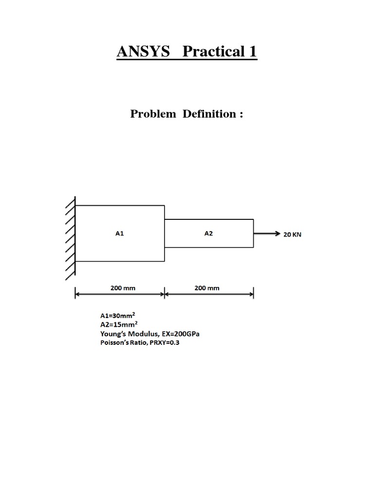 ANSYS Practical 1: Problem Definition | PDF | Dialog Box | Physics