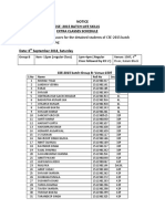 The Schedule For Extra Classes For The Detained Students of CSE-2015 Batch (LIFE SKILLS) Is As Following