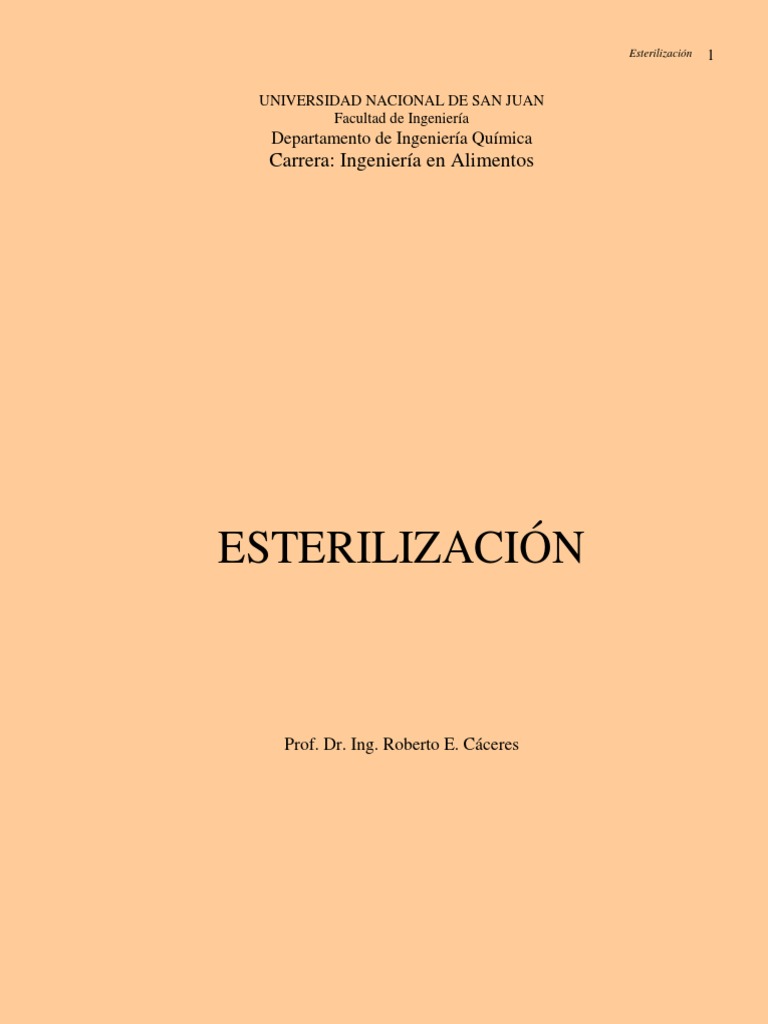 Proceso de Esterilización en Alimentos | PDF | Esterilización ...