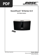 Soundtouch 30 Series I & Ii: ™ Wi-Fi Music System