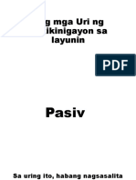 Ang Mga Uri NG Pakikinigayon Sa Layunin