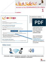 Guía de Acceso Al Seminario en Línea. ECLAP