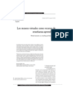 Dialnet LosMuseosVirtualesComoRecursoDeEnsenanzaaprendizaj 2089302 PDF
