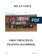 African Voice - First Principles Training Guide (2012 Ed 1) PDF