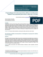 Dialnet ElAprendizajeDeLaDescomposicionAditivaEnLaEducacio 5012900 PDF