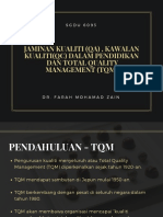 Jaminan Kualiti (Qa), Kawalan Kualiti (QC) Dalam Pendidikan Dan Total Quality Management (TQM) - 2 PDF