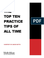 THE Top Ten Practice Tips of All Time: Courtesy Of: David Motto