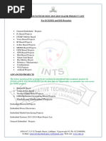 Embedded Systems Ieee 2015-2016 Major Project List For ECE/EEE and EIE Branches