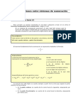 Sistemas de Numeracion - Conversiones Entre Sistemas