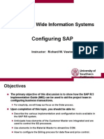 Configuring SAP: Enterprise Wide Information Systems