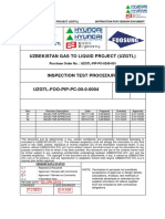 Uzgtl Foo Pip PC 00-0-0004 - Inspection Test Procedure