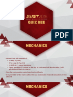 Quiz Bee Rules and Format