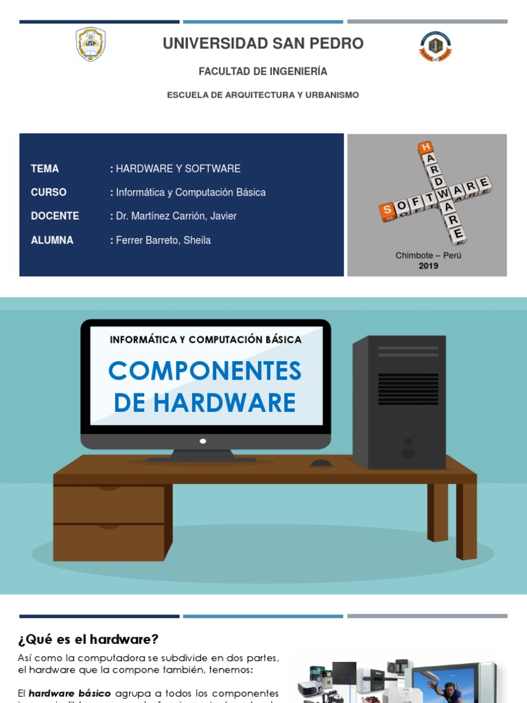 Componentes de Hardware y Software | PDF | Hardware de la computadora ...