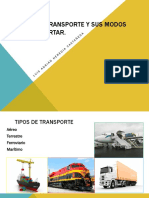 Medios de Transporte y Sus Modos de Transportar