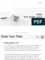 Tooth and Dental Mirror Medical PowerPoint Templates Standard