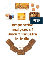 Comparative Analyses of Biscuit Industry in India: by Prashant Mohan Kumbhar Roll No 14 BMS