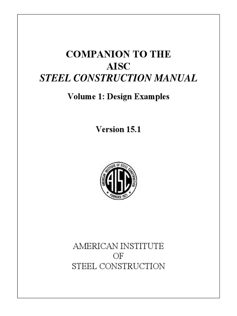 Design Examples AISC 2016 PDF | PDF | Beam (Structure) | Bending