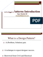 Design Patterns Introduction: Engr. Shaukat Ali