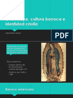 Guadalupe, cultura barroca e identidad criolla