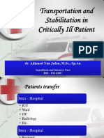 Transportation and Stabilitation in Critically Ill Patient - 2015