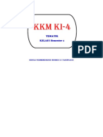 KKM Kelas I KI-4 SEM 1