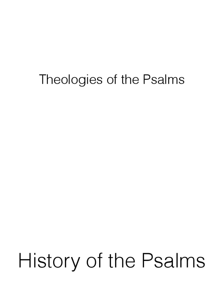 Introduction To The Psalms Pdf Psalms Yahweh