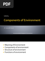 Lecture 3 - Components, Structure and Functions of Env