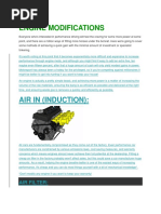 Engine Modifications: Air in (Induction)