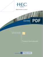 Mastères Spécialisés Temps Plein: Finance Internationale