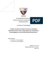 Informe UAI, Definiciones de Abandono Universitario TC120323 PDF