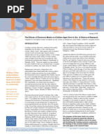 Download The Effects of Electronic Media on Children Ages Zero to Six a History of Research Issue Brief by Kenan alayan SN40323977 doc pdf