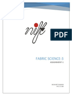 Fabric Science-3: Assignment-1