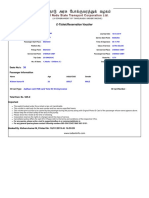 E-Ticket/Reservation Voucher: Seats No/s: Passenger Informaition