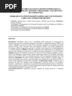 Mobilização Precoce Em Pacientes Internados Na Unidade de Terapia Intensiva Brasileira Uma Revisão de Literatura.
