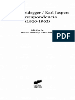 Heidegger - Jaspers Correspondencia (1920 - 1963) (2003) PDF