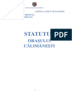 Statutul Orasului Calimanesti