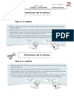 Estructura de la noticia Tercero Básico