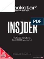 Software Handbook: For INSIDER Version 1.6