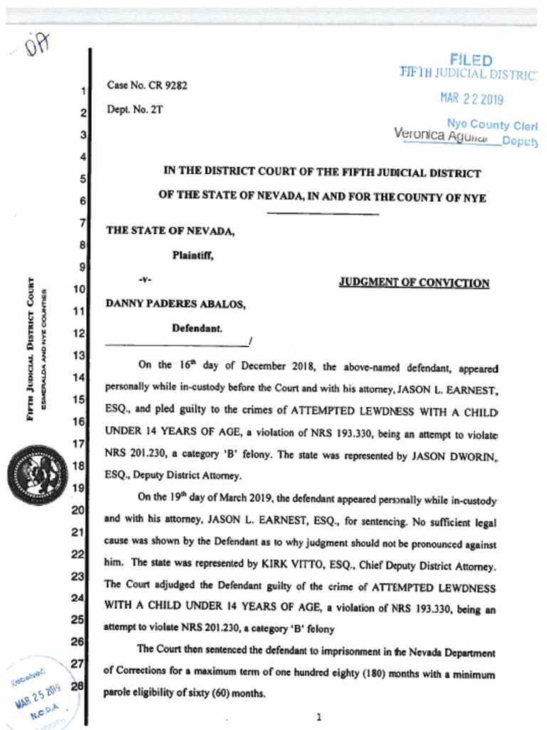 Judgment of Conviction