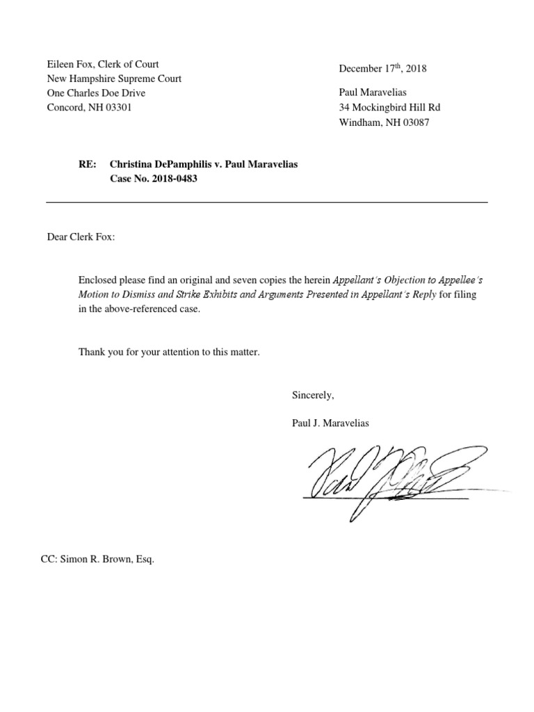 Maravelias's Objection to Dismissal Motion | PDF | Misrepresentation ...