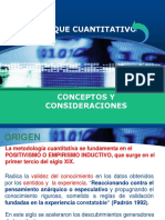 Conceptos y Consideraciones Enfoque Cuantitativo 