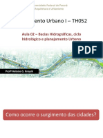 Aula 02 Bacias Hidrográficas Cidades Ciclo Hidrológico