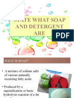 What Are Soap and Detergent
