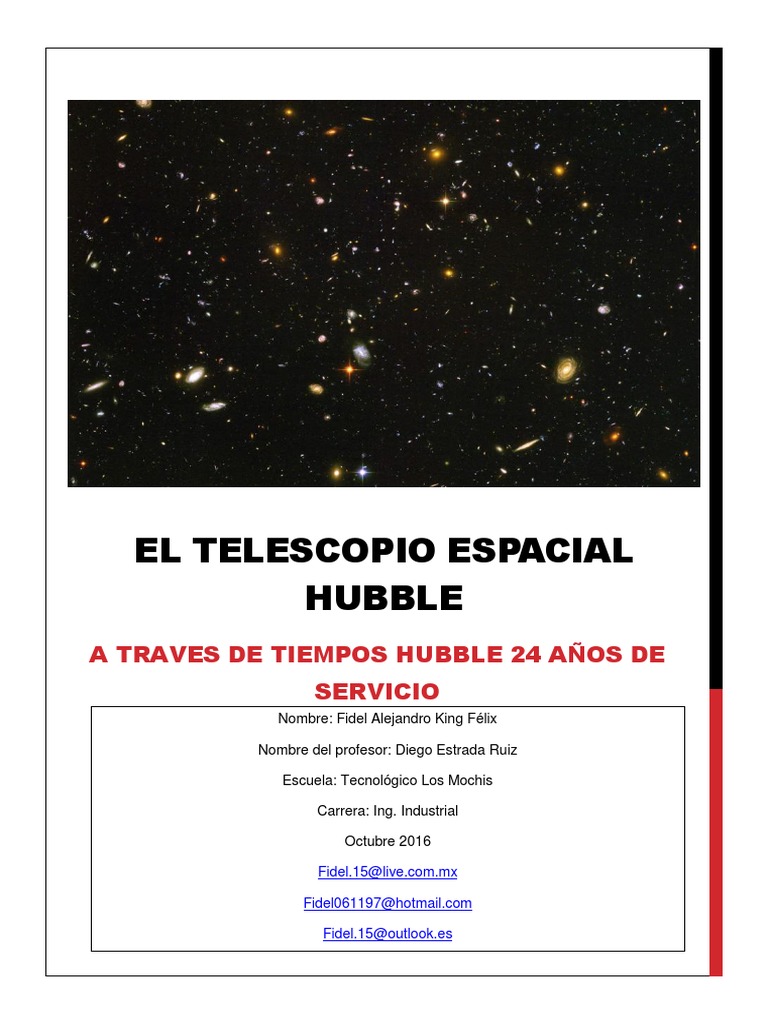 Impacto del Telescopio Hubble en la Ciencia | PDF | telescopio espacial ...