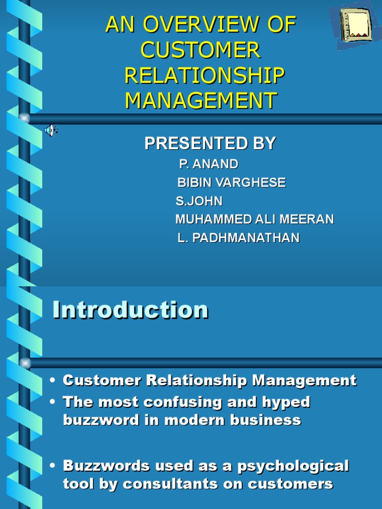 Customer Relationship Management Overview | PDF | World Wide Web ...
