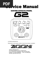 専用アダプタ+取説+パッチ表付】ZOOM ギターエフェクツペダル G2