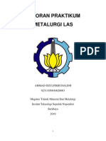 LAPORAN PRAKTIKUM METALURGI LAS Pendahuluan