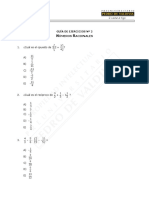 Mat 02 - Guía de Ejercicios Números Racionales 2016 - SA 7% PDF