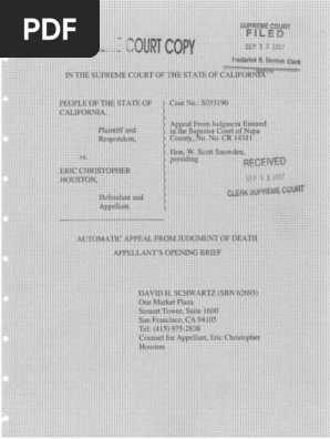 California V Houston 2007 Mitigating Factor Burden Of